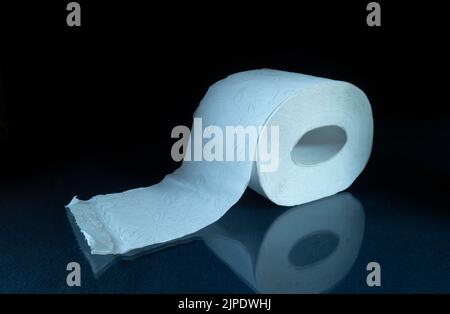Hygiene items on a black background. Accessories for personal hygiene close-up Stock Photo