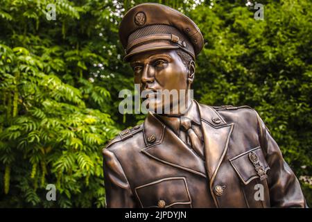 bronze statue, elvis presley, statues Stock Photo