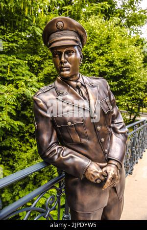 bronze statue, elvis presley, statues Stock Photo