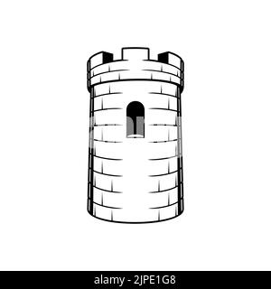 Tower piece chess icon cartoon vector. Strategy winner. Student cute ...