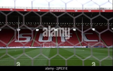 Sheffield, England, 17th August 2022.  A general view of the stadium before the Sky Bet Championship match at Bramall Lane, Sheffield. Picture credit should read: Darren Staples / Sportimage Credit: Sportimage/Alamy Live News Stock Photo