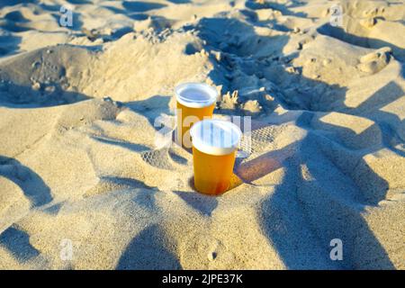 beach, beer, beaches, seaside, beers Stock Photo