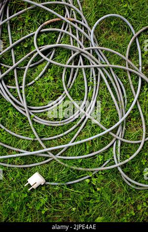 power cable, extension cable, powers, extension cables Stock Photo