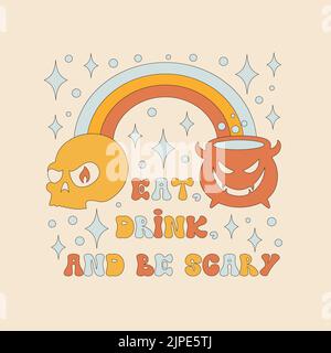 Halloween simple minimalist background with a sparkle. Stock Vector