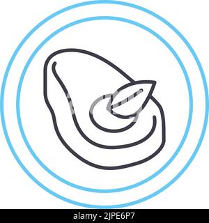 meat replacement line icon, outline symbol, vector illustration, concept sign Stock Vector