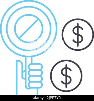 resist line icon, outline symbol, vector illustration, concept sign Stock Vector