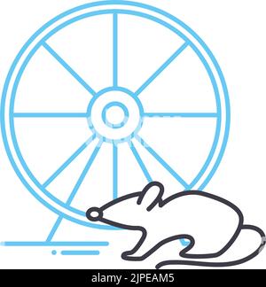 Animal footprint line icon concept. Animal footprint flat vector symbol ...