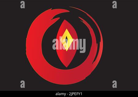 Vector Designed Evil Eyes Designed as a beginning on alamy to share my artwork, starting from now I will share more and more Stock Vector