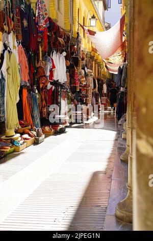 Alcaicería market (Ancient Arab Market near cathedral  ) in Granada, Spain Stock Photo
