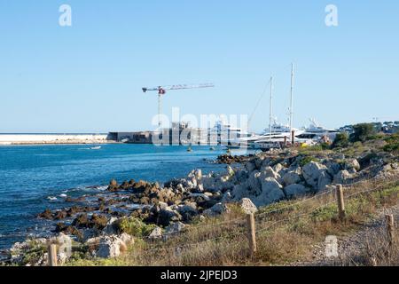 France, French Riviera, Antibes, sea view from Grimaldi Castle Stock Photo