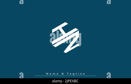 Alphabet letters Initials Monogram logo HZ , ZH Stock Vector