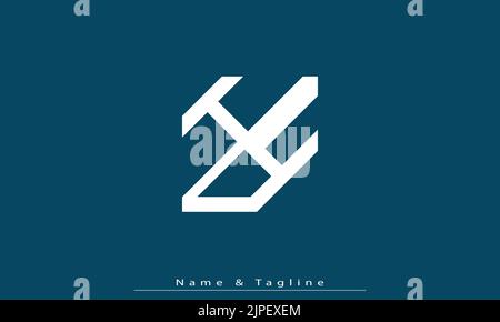 Alphabet letters Initials Monogram logo HY , YH Stock Vector