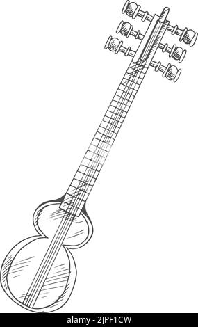 Turkish Instruments Drawn Traditional turkish musical instruments vector set Stock Vector Image ...