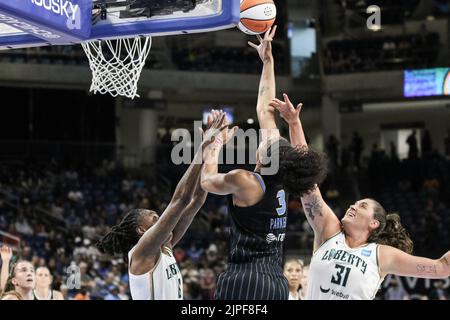 Stadium impressions before the WNBA basketball game between the Chicago Sky  and Los Angeles Sparks on Friday May 6th, 2022 at Wintrust Arena, Chicago,  USA. (NO COMMERCIAL USAGE) Shaina Benhiyoun/SPP Stock Photo 