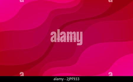 Abstract red shapes background. Trend gradient. Fluid shapes composition. Stock Vector