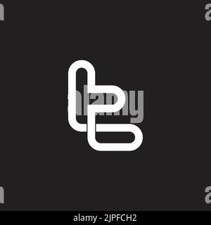 letter t infinity line geometric logo vector Stock Vector