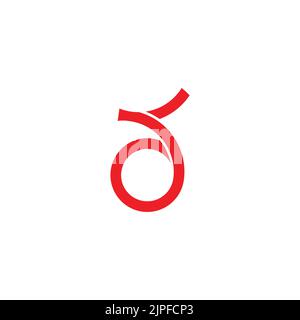 letter ds circle motion geometric rotate logo vector Stock Vector