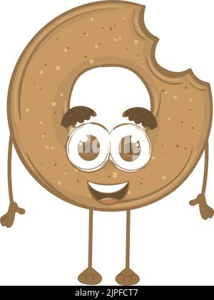 kawaii donut dessert pastry product food fresh Stock Vector Image & Art ...