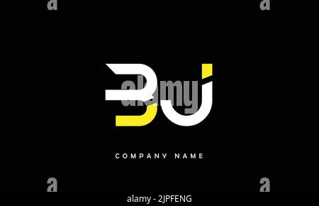 BU, UB Abstract Letters Logo Monogram Stock Vector
