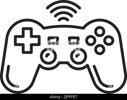 Joystick controller. Gamer controlling device vector icon Stock Vector ...