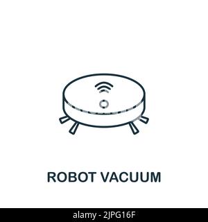 Robot Vacuum icon. Line simple icon for templates, web design and infographics Stock Vector