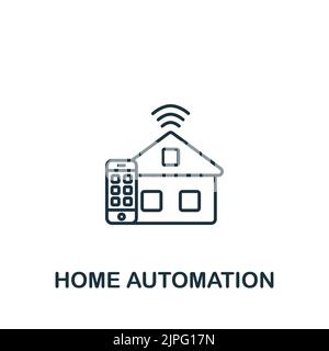 Home Automation icon. Line simple icon for templates, web design and infographics Stock Vector