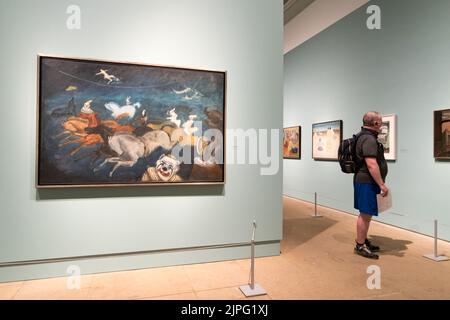 A general view of the exhibition by American Colorist, Milton Avery, at the Royal Academy of Arts in London Stock Photo