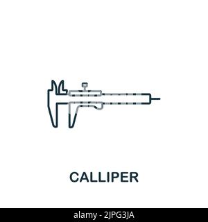 Calliper icon. Line simple Measuring icon for templates, web design and infographics Stock Vector