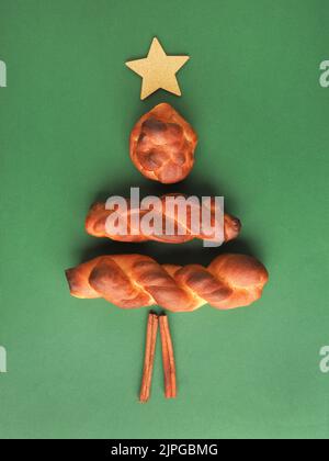 christmas, brioches, merry christmas, x-mas, xmas, brioche Stock Photo