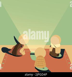 Abstract Brainstorming Problem Solutions, Careful Thinking Concept, Critical Logical Reasoning, Solving Puzzle Ideas, Creative Designs, Breakthrough Stock Vector