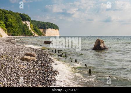 rügen, chalk rock, baltic sea coast, rügens, chalk rocks, baltic sea coasts Stock Photo