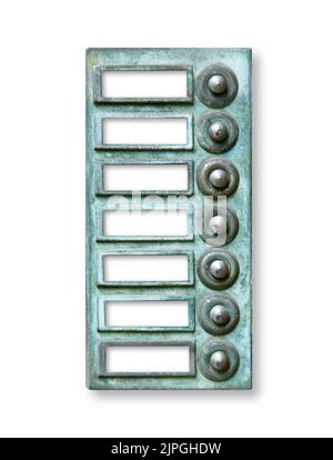 multifamily, doorbell, multifamilies, doorbells Stock Photo