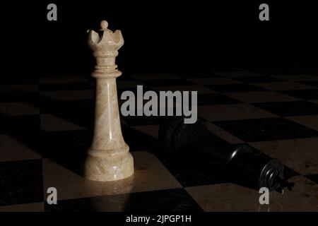 Checkmate white chess defeats black king 26565272 PNG