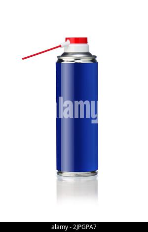 aerosol cans isolated on white Stock Photo - Alamy