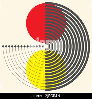 Modern Geometric Background. Vector Creative Logo. Modern Graphic Design Stock Vector