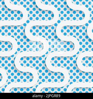 Seamless Mosaic Pattern. Abstract 3d Realistic Background. Modern Fine Wallpaper. White Fashion Design Stock Vector