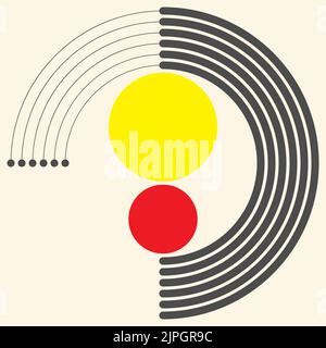 Modern Geometric Background. Vector Creative Logo. Modern Graphic Design Stock Vector