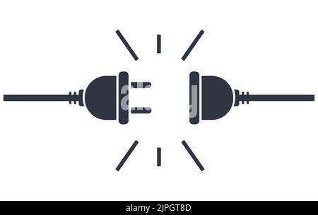 Socket plug icon. Concept of connection and power technology. Stock Vector