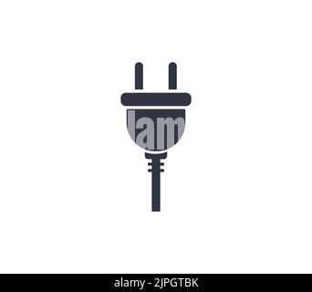 Plug facing up icon. Concept of connection and technology. Stock Vector