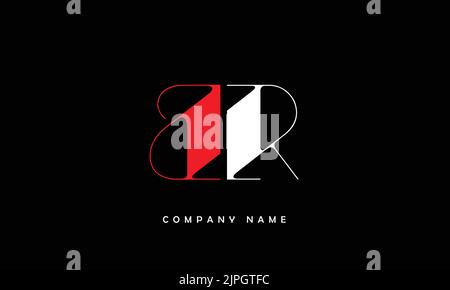BR, RB Abstract Letters Logo Monogram Stock Vector