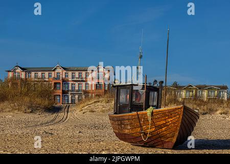 fishing boat, baltic sea coast, ahlbeck, fishing boats, baltic sea coasts, ahlbecks Stock Photo