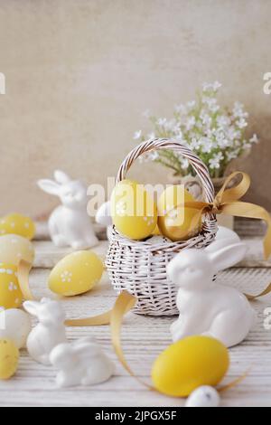 easter bunny, easter decoration, easter basket, easter bunnies, easter decorations, easter baskets Stock Photo