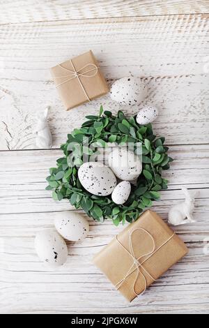 easter decoration, easter gift, easter wreath, easter decorations, easter gifts, easter wreaths Stock Photo