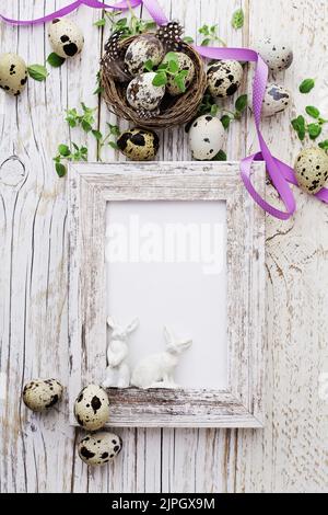 quail, easter decoration, seasonal, quails, easter decorations Stock Photo