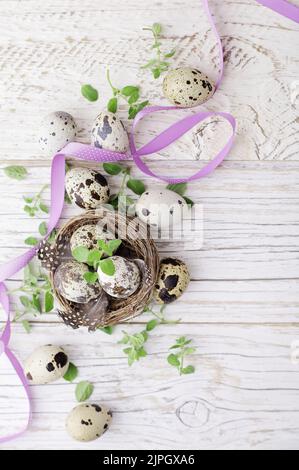 easter, quail, easter decoration, easters, quails, easter decorations Stock Photo
