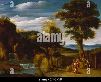 Domenico Zampieri Called Domenichino, Landscape With Moses And The ...