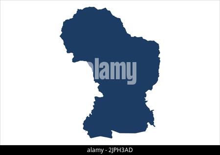 Danana State of Bhutan vector map illustration on white background , best for printing business Stock Vector