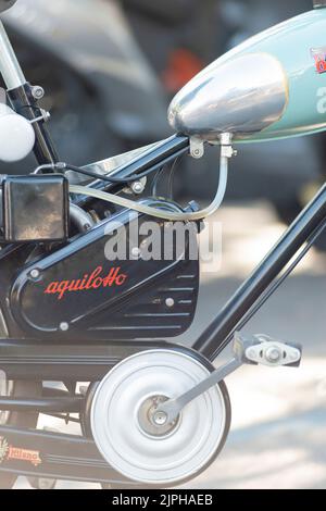 Italy, Lombardy, Meeting of Vintage Motorcycle, Bianchi Aquilotto Stock Photo