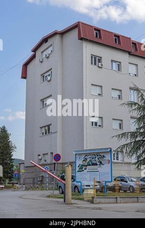 Nis, Serbia - August 04, 2022: University Hospital Building Complex Clinical Centre in City. Stock Photo