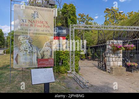 Nis, Serbia - August 04, 2022: Naissus Wine and Fine Fair at Fortress Summer Theatre. Stock Photo